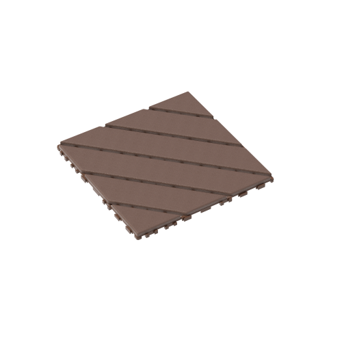 Plastic Interlocking Deck Tiles,44 Pack Patio Deck Tiles,12"x12" Square Waterproof Outdoor All Weather Use, Patio Decking Tiles for Poolside Balcony Backyard, Brown 